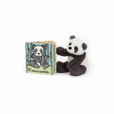 Jellycat If I Were A Panda and Harry Panda Cub Small UK | 56782VHES